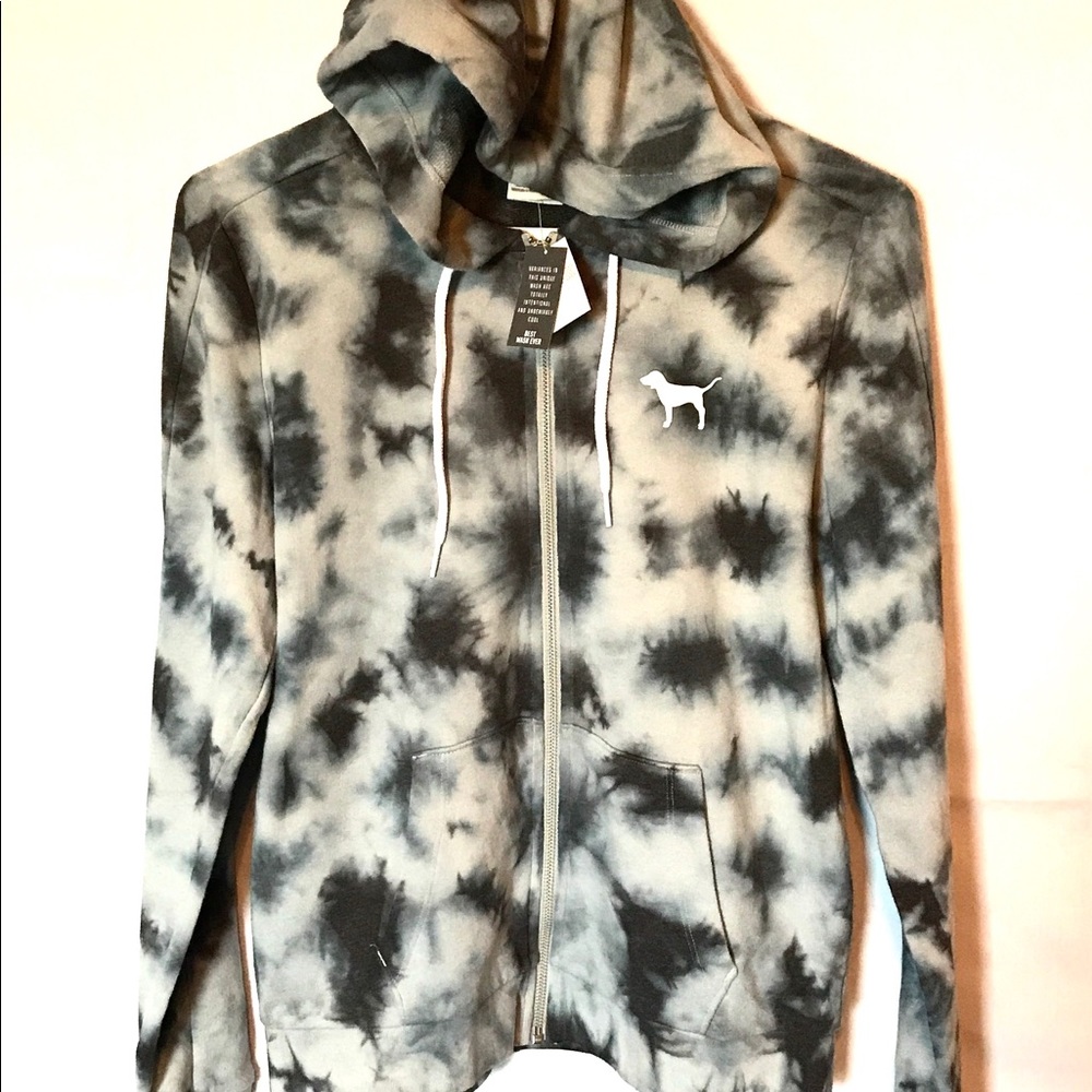 VS PINK New Release Tie Dye Full Zip